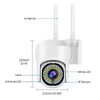 1+1 WiFi IP kamera kül- és beltéri használatra 1080P felbontással, éjszakai látás móddal - fehér (KE24-337)
