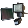 Napelemes LED reflektor mozgásérzékelővel 50W 120 LED - fekete (MS-600)