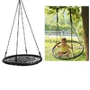 Fészekhinta 100 cm átmérővel 150 kg teherbírással - fekete (MS-517)