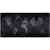 Nagyméretű egérpad világtérképpel 88x33 cm - fekete (MS-129)