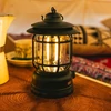 Retro kemping lámpa újratölthető akkumulátorral - Fekete(FA-L-27)