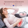 Vibrációs és melegítő öv beépített akkumulátorral - rózsaszín