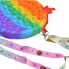 Pop It táska szarvas füllel - szivárvány színű (MS-289)