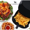 Royalty Line forró levegős fritőz digitális kijelzővel 1200W 3,5L - fekete (5605D)