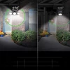 Kültéri indukciós napelemes COB LED fali lámpa PIR szenzorral - 140 LED - fekete (SH-1206BF)