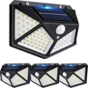 SH-102 Napelemes kültéri fali SMD LED lámpa mozgásérzékelővel - fekete