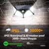 SH-102 Napelemes kültéri fali SMD LED lámpa mozgásérzékelővel - fekete