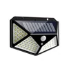 SH-102 Napelemes kültéri fali SMD LED lámpa mozgásérzékelővel - fekete