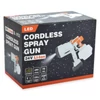 Cordless akkumulátoros festékszóró 24V LED világítással - fehér/narancs (SL-0122)