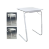 Kép 2/3 - Hordozható összecsukható asztal - Fehér színben