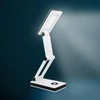 Összecsukható SMD 30 LED asztali lámpa állítható fényerővel - fehér/fekete (HG-BL018)