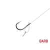 Kötött horog Delphin FLR Sting / 6db 12cm / 0,22mm / B-LESS #12 / Sting 5mm (101004244)