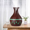 Ultrahangos párologtató diffúzor tulipánnyakú LED világítással 300 ml - sötét
