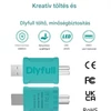 Dlyfull LIR425/CR425 akkumulátor töltő szett világító úszókhoz éjszakai horgászathoz (8028)