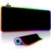 Egérpad RGB LED világítással, USB-vel - fekete (MS-249)