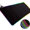 Egérpad RGB LED világítással, USB-vel - fekete (MS-249)