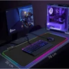 Egérpad RGB LED világítással, USB-vel - fekete (MS-249)