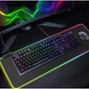 Egérpad RGB LED világítással, USB-vel - fekete (MS-249)
