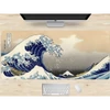 Nagy egérpad irodai asztalhoz 80x30 cm - hullám mintával (06318)