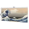 Nagy egérpad irodai asztalhoz 80x30 cm - hullám mintával (06318)
