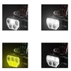 SQ-815 LED fejlámpa fehér és kék fényű izzókkal USB kábellel - fekete