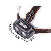 Thebrand SQ-803 taktikai fejlámpa újratölthető akkumulátorral XHP30 és SMD LED (08334)