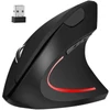 Izoxis vezeték nélküli függőleges egér 2.4GHz 6 gombos 1200 DPI - fekete (21799)