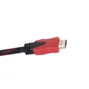 HDMI kábel 10 méteres extra erős kivitel aranyozott csatlakozókkal 4K támogatással - fekete/piros (10m-hdm)