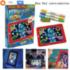 Kép 3/3 - Magic Sketchpad készségfejlesztő, színes, világítós rajztábla, üzenőtábla gyerek