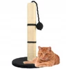Malatec macska kaparófa 45 cm játéklabdával - bézs