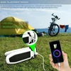 MX háromágú, összecsukható, szolár LED kempinglámpa 30W - fehér