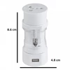 Univerzális nemzetközi utazó adapter készlet konnektor átalakító USB kimenettel - fehér (4196)
