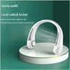 Mini hordozható nyak ventilátor beépített akkumulátorral - fehér