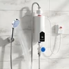 Digitális LCD átfolyós vízmelegítő 3500W hőmérséklet-szabályozással - fehér (RYK-006)