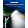 Kép 4/11 - Solár integrált napelemes alkony utcai 200 w-tos lámpa. -Extra erős utcai lámpa