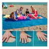 Mágikus strandlepedő homokmentes technológiával 150x200 cm - kék (IRP-00005521)