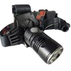 W613 zoomolható LED fejlámpa 1200 lumen 2 db Li-ion 18650 akkumulátorral IPX4 vízállóság - fekete (W613)