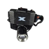 W613 zoomolható LED fejlámpa 1200 lumen 2 db Li-ion 18650 akkumulátorral IPX4 vízállóság - fekete (W613)