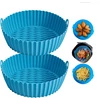 Légzsütő szilikon bélés készlet 3db + ajándék 3db szilikon alátét - 22 cm - Fekete-Szürke-Kék
