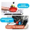 Légsütő szilikon bélés készlet 3db + ajándék 3db szilikon alátét - 22 cm - Fekete-Szürke-Kék