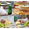 6in1 Clever Cutter többfunkciós hús és zöldségvágó olló - zöld