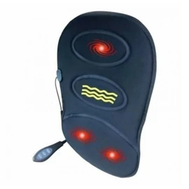 Hordozható fűthető mini masszázspárna 3 motorral autóba és otthonra (HASZ-2)