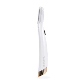 Flawless Dermaplane Gló arcszőr eltávolító LED világítással - fehér (6 cserélhető fejjel)