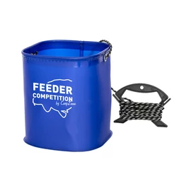 Feeder Competition EVA vízmérítő vödör 6 méter zsinórral - kék (CZ3474)