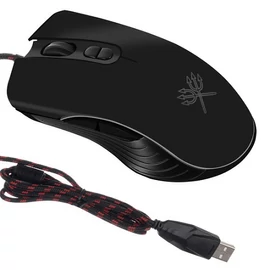 Izoxis MS-536 gamer egér 7 programozható gombbal 7200 DPI - fekete