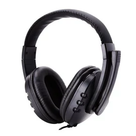GM001 gamer fejhallgató beépített mikrofonnal - fekete