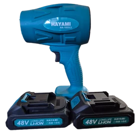 Hayami akkumulátoros légfúvó 2 db 48V akkumulátorral - kék (HA1033)
