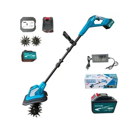 Hayami SY-818 akkumulátoros kapálógép nyéllel 188V 2x akkumulátorral 36000 ford/perc - kék