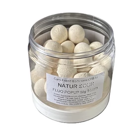 CFB Fluo PopUP bojli 14mm Natur Sour - fehér