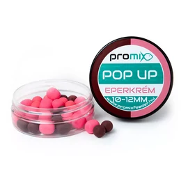 Promix Pop Up 10-12mm úszó bojli eperkrém ízesítéssel - rózsaszín/barna (PMP1012E)